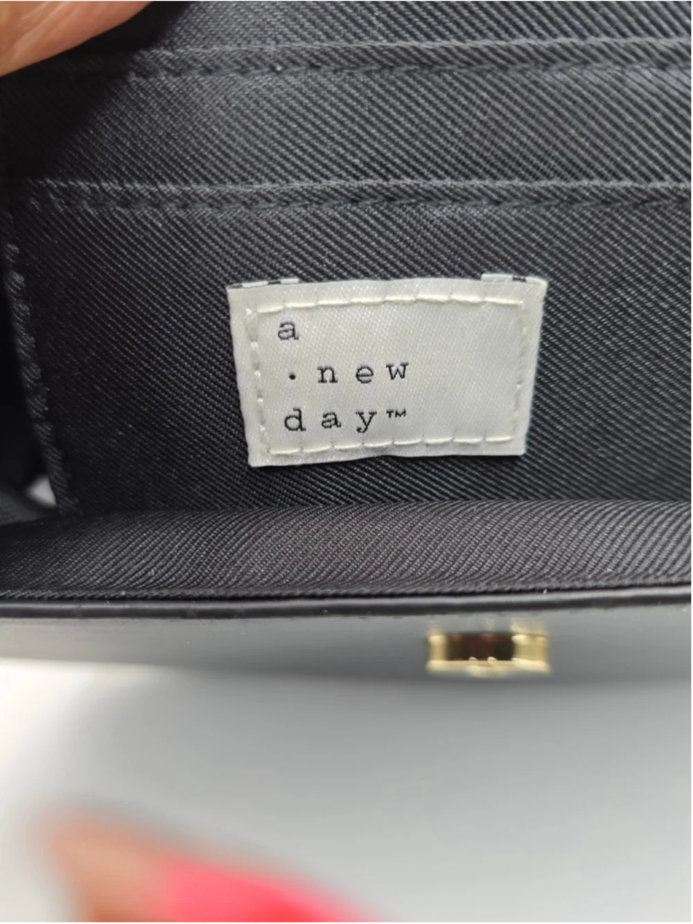 A New Day Black & Beige Satchel Bag, One Size